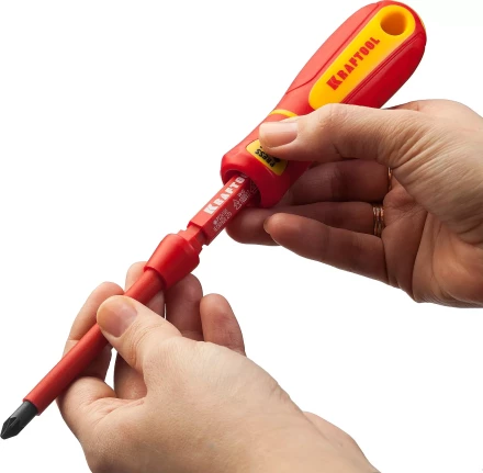 Набор &quot;Х-Drive ELECTRO&quot;: Высоковольтные отвертки, сменные стержни, ключи специальные, до 1000В, 18 предм, KRAFTOOL 220092-H18 купить в Магнитогорске