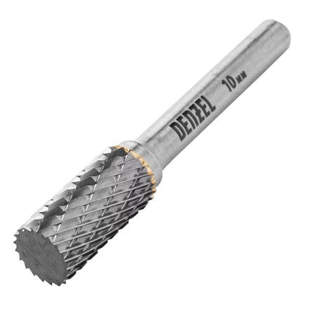 Борфреза по металлу твердосплавная, цилиндрическая, тип-А, 10 мм// Denzel 72001 купить в Магнитогорске