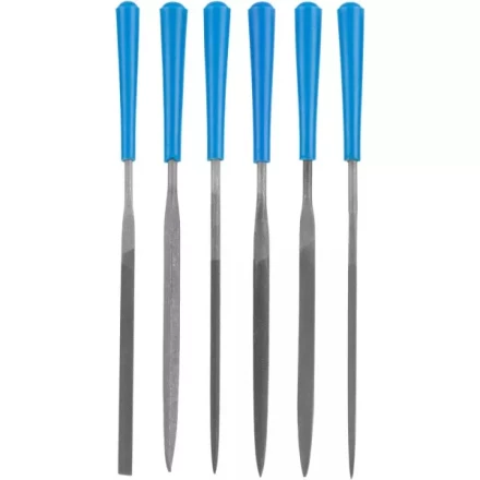 Набор ЗУБР &quot;ЭКСПЕРТ&quot;: Надфили, пластмассовая ручка, насечка 2 = Бархатная, с чехлом, 100мм, 6шт 16022-2-H6 купить в Магнитогорске