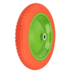 Колесо полиуретановое Сибртех 3.00-8, длина оси 90 мм, подшипник 16 мм, 689755