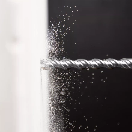 Бур по бетону Denzel, 22 x 260 мм, двойная спираль, три пылеотводящие кромки, 705052 купить в Магнитогорске