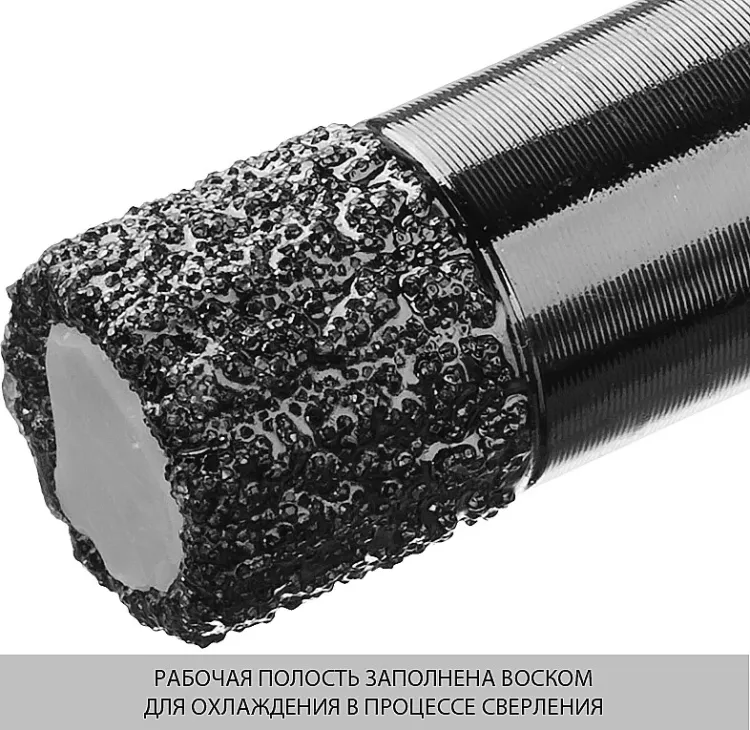 Коронка алмазная универсальная, технология ВВС, d=8 мм, посадка М14, ЗУБР Профессионал 29865-08-М14 29865-08-M14 купить в Магнитогорске