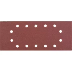 Лист шлифовальный универсальный STAYER &quot;MASTER&quot; на зажимах, 14 отверстий по периметру, для ПШМ, Р180, 115х280мм, 5шт 35469-180