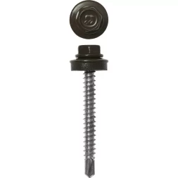 Саморезы ЗУБР окраш., RAL 8028 земел.-коричн., для крепл. кров. матер. к дерев. обреш., 4.8x80мм, 140шт 4-300315-48-080-8028