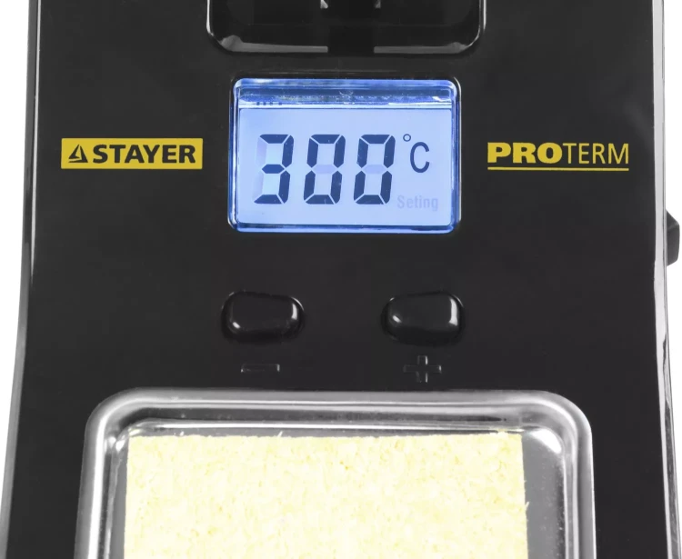 Паяльная станция STAYER "PROFI" цифровая с ЖК дисплеем, диапазон 160-520°C, шаг 10°C, 48Вт 55370 купить в Магнитогорске