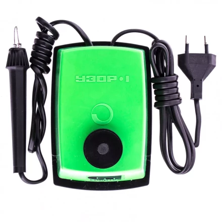 Электроприбор для выжигания по дереву &quot;Узор 1&quot; с подставкой запасная игла 5 проекций Сибртех. 91304 купить в Магнитогорске