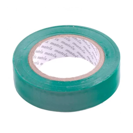 Изолента ПВХ 15 мм х 10 м зеленая 150 мкм Matrix 88774 купить в Магнитогорске