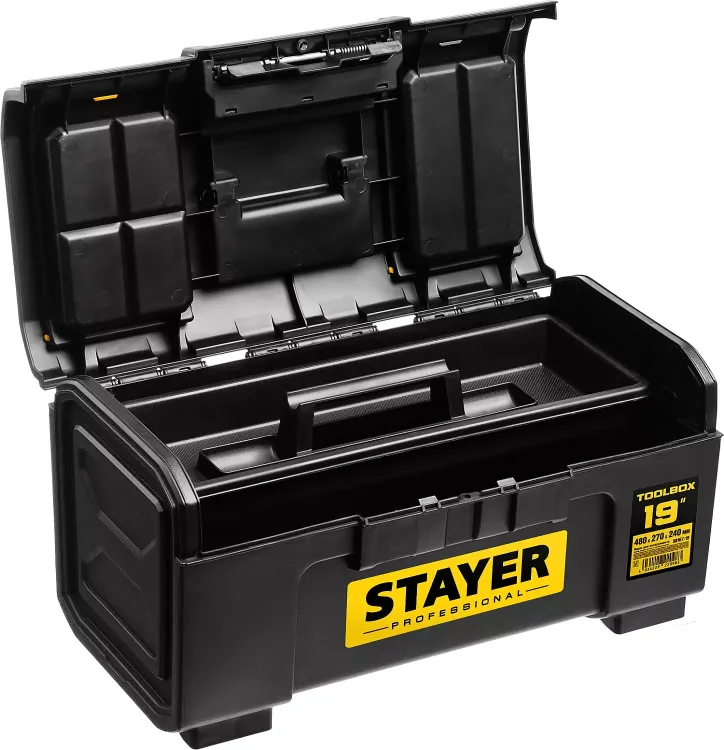 Ящик для инструмента "TOOLBOX-19" пластиковый, STAYER Professional 38167-19 купить в Магнитогорске