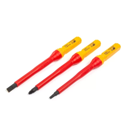 Диэлектрическая Т-образная отвертка КВТ VDE НИО-4412-Т со сменными битами, 12 шт. (87128) купить в Магнитогорске