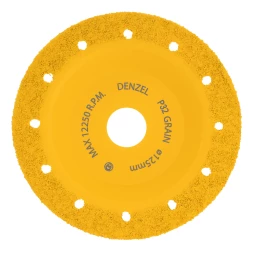 Чашка твёрдосплавная зачистная,125 мм, Плоская, мелкое зерно #32// Denzel 72978