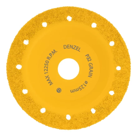 Чашка твёрдосплавная зачистная,125 мм, Плоская, мелкое зерно #32// Denzel 72978 купить в Магнитогорске