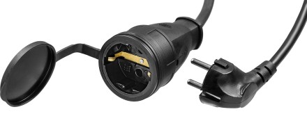 ЗУБР КГ-325-Ш, КГ, 3 х 2.5 мм2, 20 м, IP44, 4000 Вт, силовой удлинитель-шнур, Профессионал (55017-20) купить в Магнитогорске