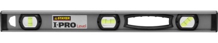 Уровень STAYER &quot;PROFESSIONAL&quot; I-PROLevel, усилен рельс с ручками, утолщен особопрочн профиль, точность 1мм/м, 3 ампулы, 60см 3477-060 купить в Магнитогорске