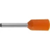 Наконечник СВЕТОЗАР штыревой, изолированный, для многожильного кабеля, оранжевый, 0,5 кв. мм, 25шт 49400-05 купить в Магнитогорске