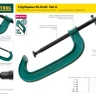 Струбцина KRAFTOOL "EcoKraft" ручная, пластиковый корпус, 0-58мм 32224-05 купить в Магнитогорске
