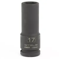 Головка ударная удлиненная шестигранная 17мм 1/2" CrMo Stels 13944