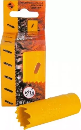 Коронка Bi-Metal Ф19 мм М42 Энкор 24319 купить в Магнитогорске