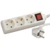 Удлинитель СВЕТОЗАР электрический с заземлением, выключателем, евро, с защитными шторками, 3 гнезда, 3м SV-55035-3 купить в Магнитогорске
