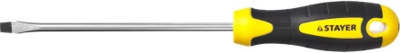 Отвертка STAYER &quot;MASTER&quot; &quot;ТECHNO&quot;, двухкомпонентная рукоятка, магнитный наконечник, Cr-V, SL6,0x150мм 2507-06-15_z02 купить в Магнитогорске