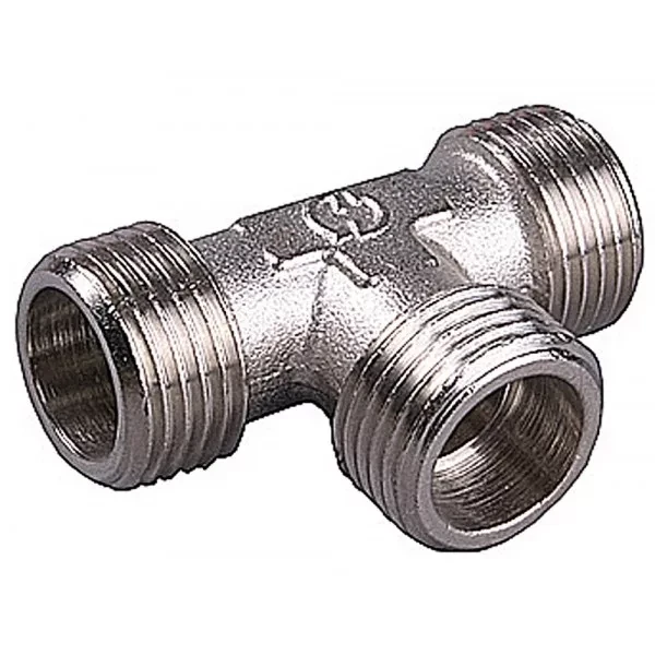 Тройник GENERAL FITTINGS никелированная латунь, ш/ш/ш, 3/4" 51051-3/4 купить в Магнитогорске