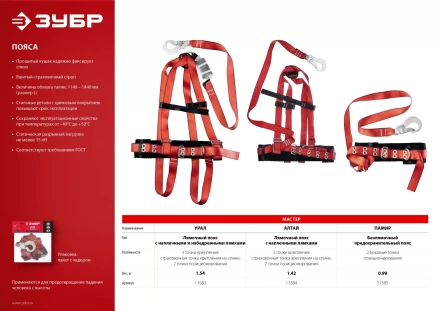 Пояс лямочный со стропом серия Без серии купить в Магнитогорске