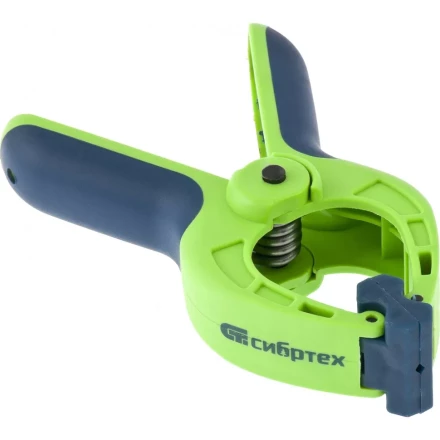 Струбцина клещеобразная 1-5/8 пластиковый корпус двухкомпонентные рукоятки усиленная пружина 42 мм Сибртех 20784 купить в Магнитогорске
