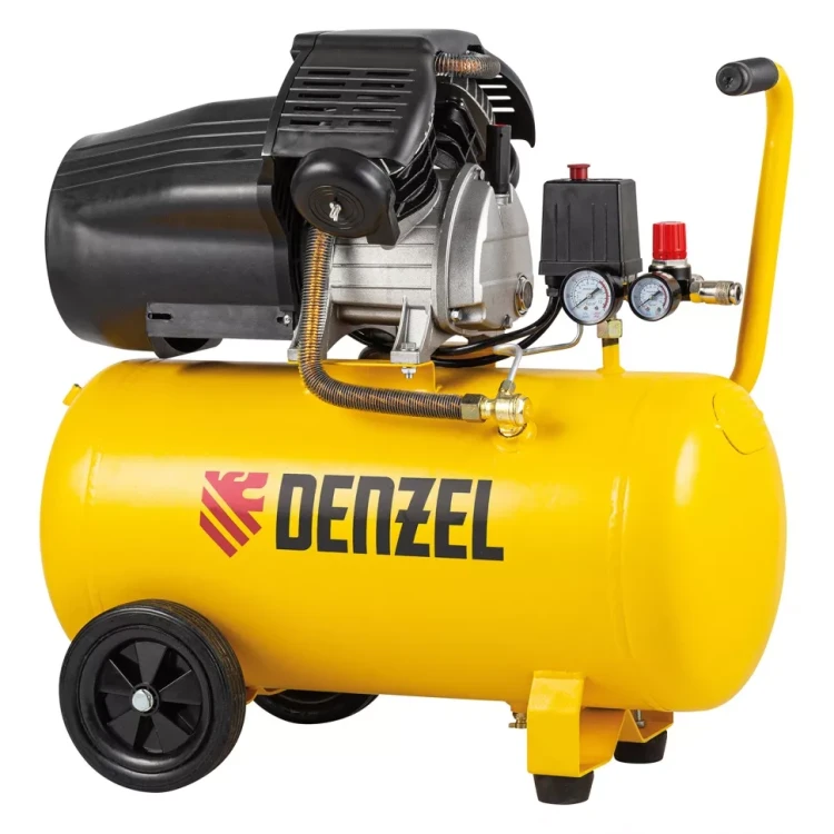 Компрессор воздушный DCV2200/50, прямой привод, 2.2 кВт, 50 литров, 380 л/мин Denzel 58167 купить в Магнитогорске