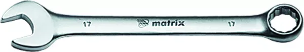 Ключ комбинированный 9 мм CrV матовый хром MATRIX 15105 купить в Магнитогорске