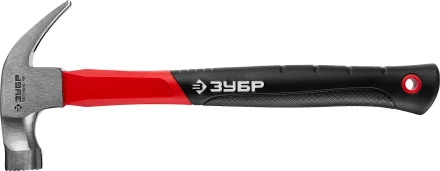 Молоток-гвоздодер ЗУБР &quot;МАСТЕР&quot;, боек c магнитом и фиберглассовой рукояткой, 450 г 20356-450 купить в Магнитогорске