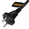 Шнур сетевой Denzel Energy Series, ПВС, 1,5 м, 2 x 1 мм, с неразборной вилкой, черный, 3 м, 37661 купить в Магнитогорске