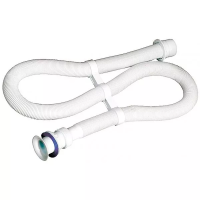 Сифон ЗУБР "МАСТЕР" гофрированный для моек и раковин с пластмассовым выпуском, 1,5м 51881-15