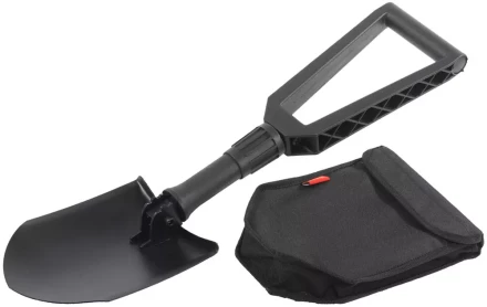 Лопата GRINDA складная, туристическая, в чехле, фиберглассовая рукоятка, 240 / 590 мм 8-421826_z01 купить в Магнитогорске