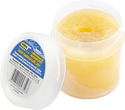 Жир паяльный нейтральный СИБРТЕХ в банке 20 гр. 913344 купить в Магнитогорске