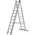 Лестница ЗУБР универсальная, трехсекционная со стабилизатором, 12 ступеней 38831-12 купить в Магнитогорске