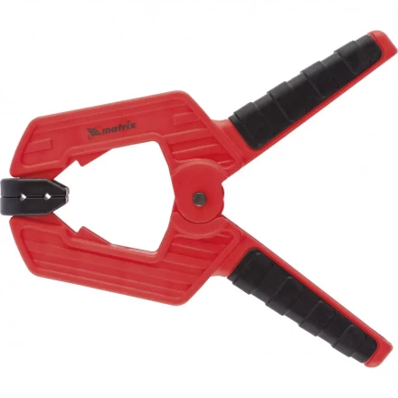 Струбцина клещеобразная 4 усиленная пластиковый корпус двухкомпонентные рукоятки 100 мм Matrix 20794 купить в Магнитогорске