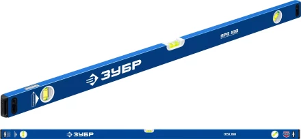 ЗУБР ПРО, 1500 мм, уровень с усиленным профилем, Профессионал (34590-150) купить в Магнитогорске