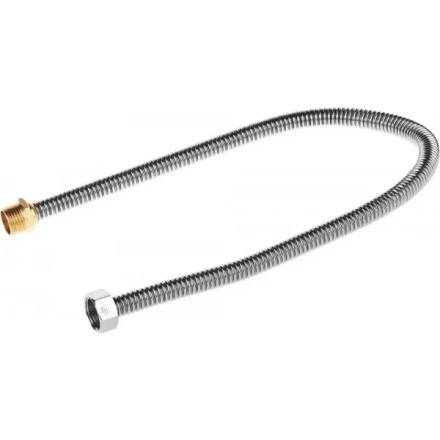Подводка ЗУБР &quot;ЭКСПЕРТ&quot; сильфонная из нержавеющей стали, для воды, г/ш  (гайка-штуцер), 1/2&quot;, 0,6м 51011-G/S-060 купить в Магнитогорске