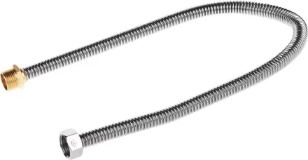 Подводка ЗУБР &quot;ЭКСПЕРТ&quot; сильфонная из нержавеющей стали, для воды, г/ш  (гайка-штуцер), 1/2&quot;, 0,6м 51011-G/S-060 купить в Магнитогорске