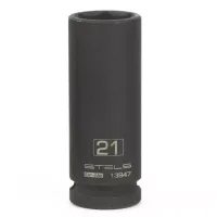 Головка ударная удлиненная шестигранная 21мм 1/2" CrMo Stels 13947