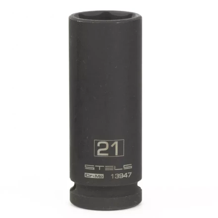 Головка ударная удлиненная шестигранная 21мм 1/2&quot; CrMo Stels 13947 купить в Магнитогорске