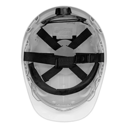 Каска защитная ударопр. Denzel «Форвард» (К-05),ABS/PC,комплект со встроен.очк.ОЧК-05 Форвард,белая 89205 купить в Магнитогорске