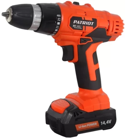 Дрель-шуруповерт аккумуляторная PATRIOT BR 140Li в кейсе купить в Магнитогорске
