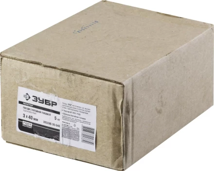 Гвозди с большой потайной головкой чертеж № 7811-7102 коробка 5 кг серия МАСТЕР купить в Магнитогорске