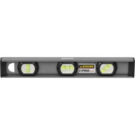 Уровень STAYER &quot;PROFESSIONAL&quot; I-PROLevel, усилен рельс с ручками, утолщен особопрочн профиль, точность 1мм/м, 3 ампулы, 40см 3477-040 купить в Магнитогорске