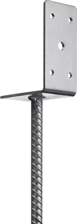 ЗУБР ОС-L, 91 x 120 x 60 мм, L-образное основание столба (310296-090) купить в Магнитогорске