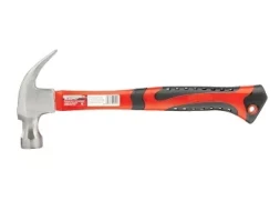 Молоток-гвоздодер мини боек с магнитом фибергласовая двухкомпонентная рукоятка 250г Matrix 10443