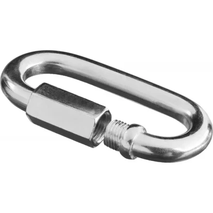 Карабин ЗУБР &quot;МАСТЕР&quot; винтовой с муфтой, оцинкованный, 10мм, 10 шт 4-304535-10 купить в Магнитогорске