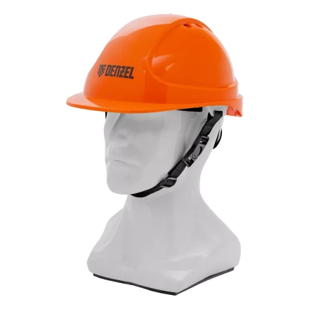 Каска защитная ударопрочная Denzel 89206, ABS/PC, плавная регулировка, модель «Форвард» (К-05),оранж. купить в Магнитогорске