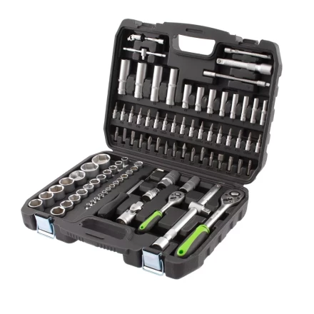 Набор инструмента 94 предмета, 1/2&quot;, 1/4&quot; Сибртех 13499 купить в Магнитогорске