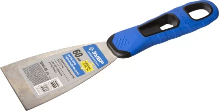 Шпатель ЗУБР &quot;ПРОФЕССИОНАЛ&quot; профилированное нержавеющее полотно, 2к ручка, 60мм 10049-06_z03 купить в Магнитогорске